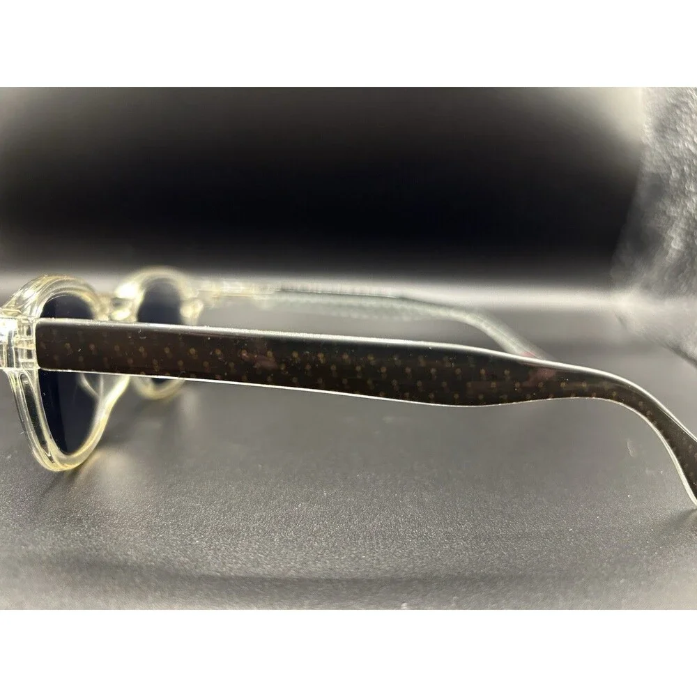 Ellen DeGeneres Addison CRY Clear Polka Dot Eyeglass Frames 46-25-142 Round